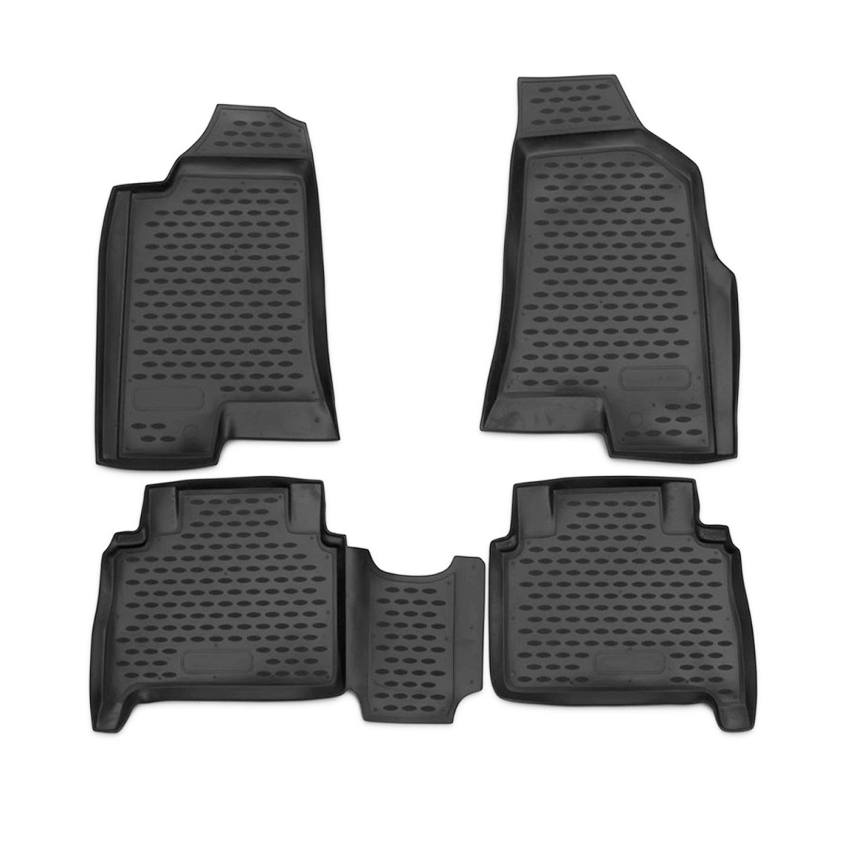 HUMMER H3 Floor Mats - Omac - Rubber TPE - Black - 2005